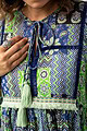 Image for Kusvaa Dr035 Vidya Cotton A Line Dress Closeup