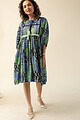 Image for Kusvaa Dr035 Vidya Cotton A Line Dress Neck
