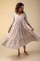Image for Kusvaa Dr037 Diyasri Cotton A Line Dress Side