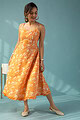 Image for Kusvaa Dr038 Lina Cotton A Line Dress Closeup 2