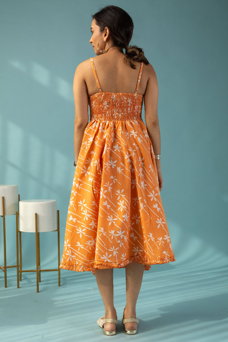 Image for Kusvaa Dr038 Lina Cotton A Line Dress Closeup