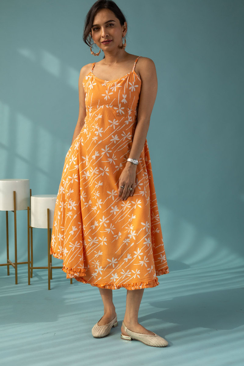 Image for Kusvaa Dr038 Lina Cotton A Line Dress Front