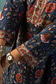 Image for Kusvaa Dr039 Prajkta Handblock Cotton A Line Dress Closeup 2