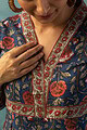 Image for Kusvaa Dr039 Prajkta Handblock Cotton A Line Dress Closeup
