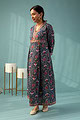 Image for Kusvaa Dr039 Prajkta Handblock Cotton A Line Dress Side