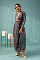Image for Kusvaa Dr039 Prajkta Handblock Cotton A Line Dress Sleeves