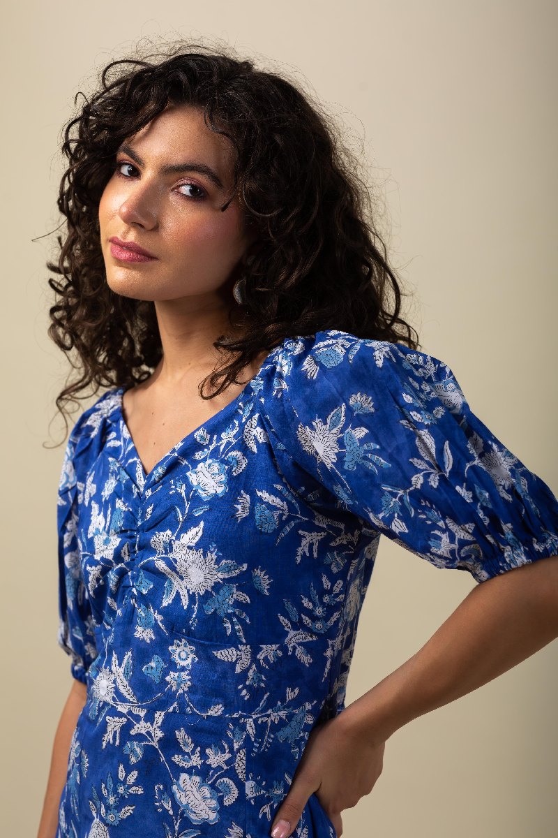 Image for Kusvaa Dr040 Bina Handblock Cotton Kurta Featured