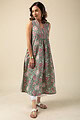 Image for Kusvaa Dr041 Jesika Handblock Cotton Tunic Closeup 2