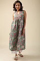 Image for Kusvaa Dr041 Jesika Handblock Cotton Tunic Closeup