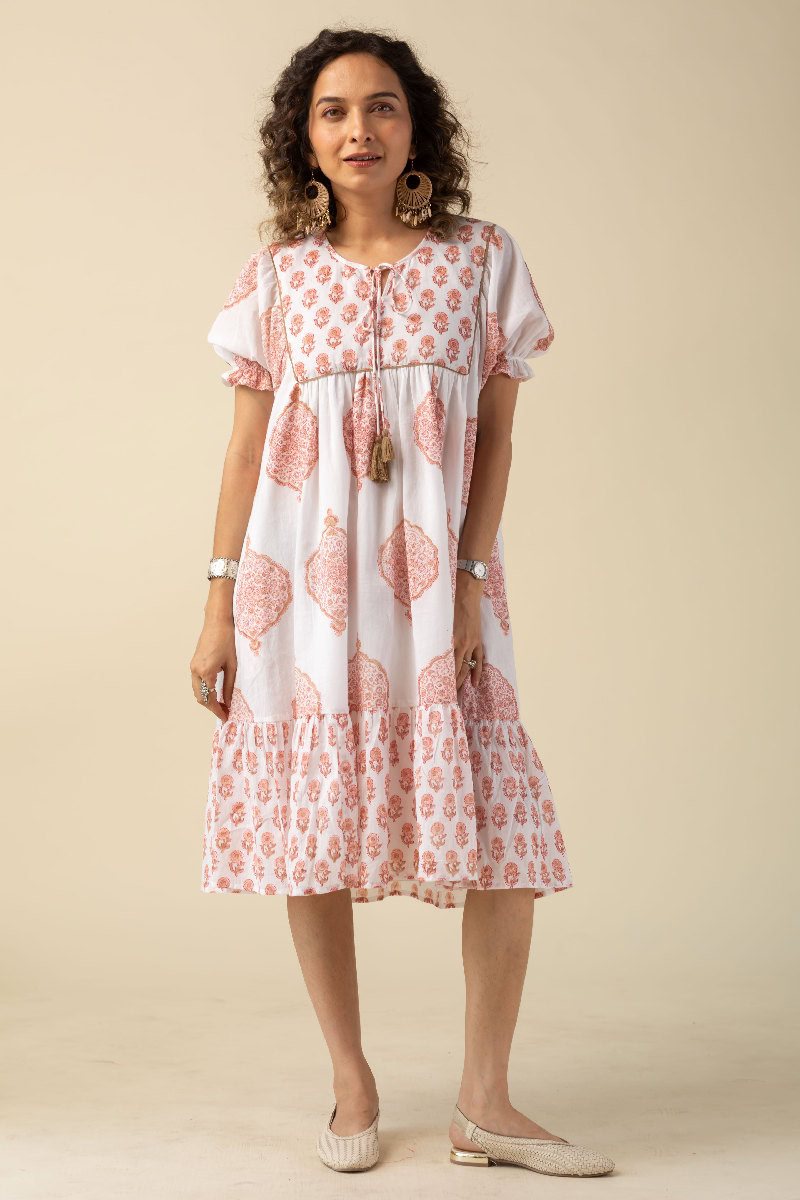 Image for Kusvaa Dr043 Tanirika Cotton A Line Dress Front