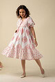 Image for Kusvaa Dr043 Tanirika Cotton A Line Dress Side