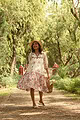Image for Kusvaa Dr044 Grisha Cotton A Line Dress Back