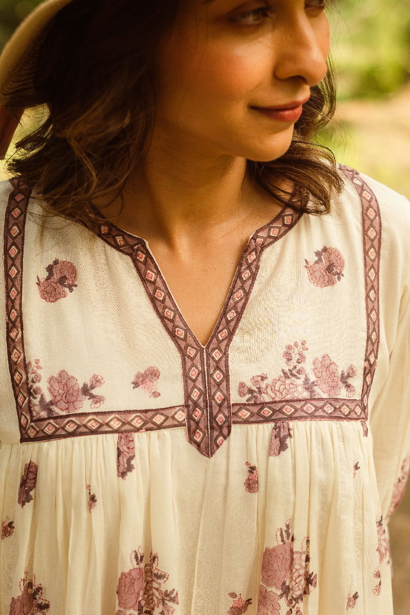 Image for Kusvaa Dr044 Grisha Cotton A Line Dress Closeup