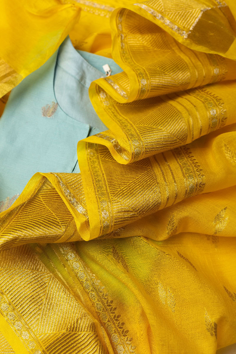 Image for Kusvaa Dup209 Saadhik Kota Silk Dupatta Front