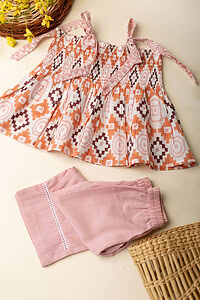 Image for Kusvaa Grw067 Naysha Cotton Girls Top Pant Set Featured