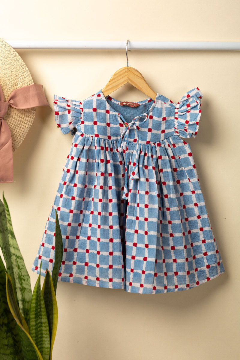 Image for Kusvaa Grw068 Samhita Cotton Girls Frock Back