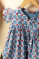 Image for Kusvaa Grw068 Samhita Cotton Girls Frock Closeup 2