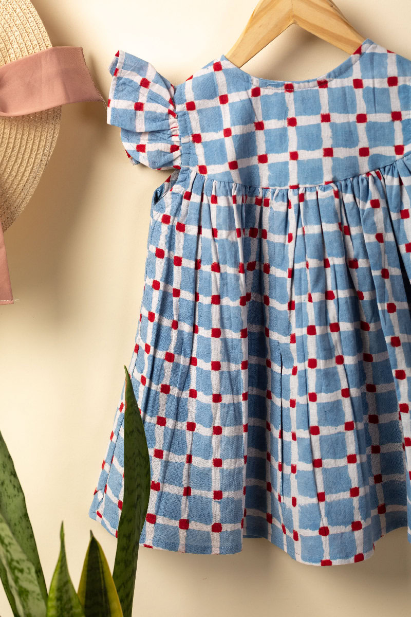 Image for Kusvaa Grw068 Samhita Cotton Girls Frock Side