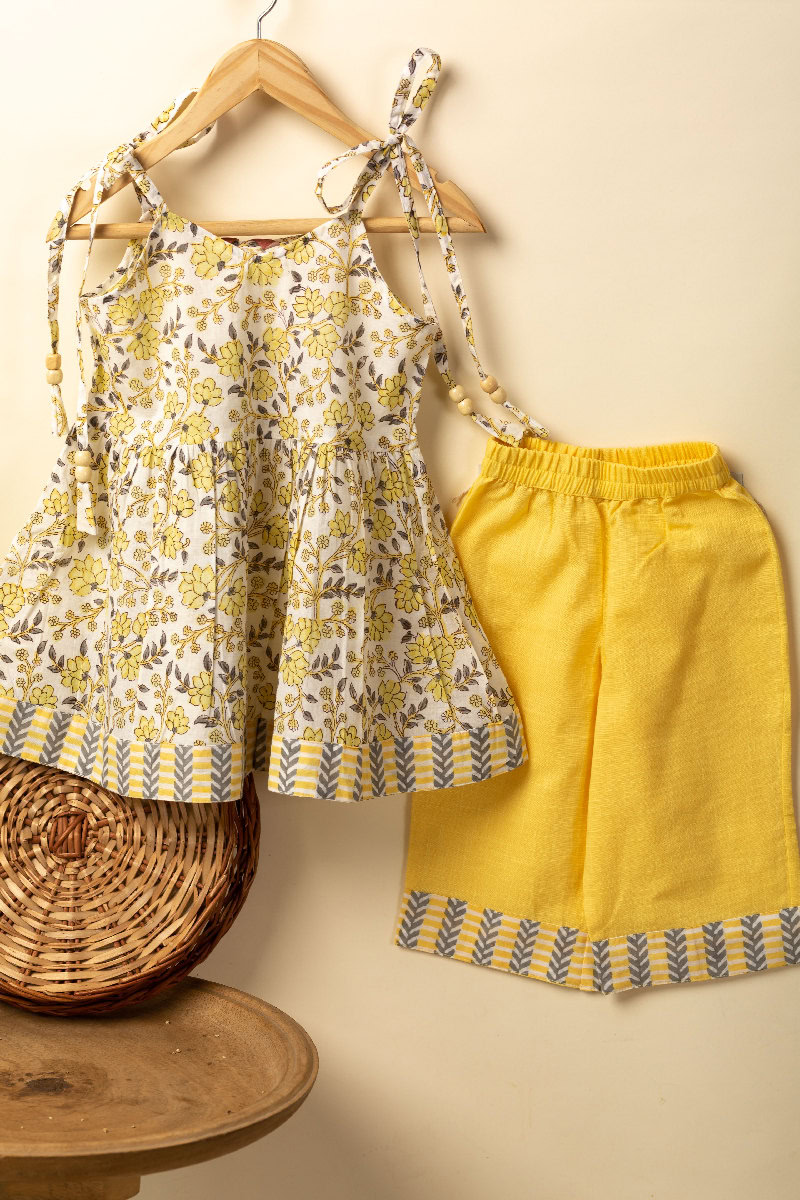 Image for Kusvaa Grw071 Taru Cotton Girl's Kurta Pant Set Featured