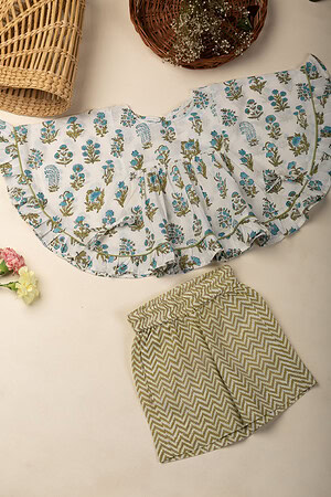 Image for Kusvaa Grw072 Misti Cotton Girl's Top Pant Set Featured
