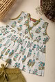 Image for Kusvaa Grw073 Mythili Cotton Girl's Top Short Set Closeup