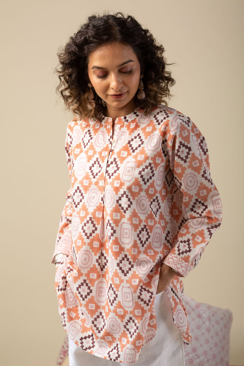 Image for Kusvaa Shk024 Helly Cotton Short Kurti Pocket