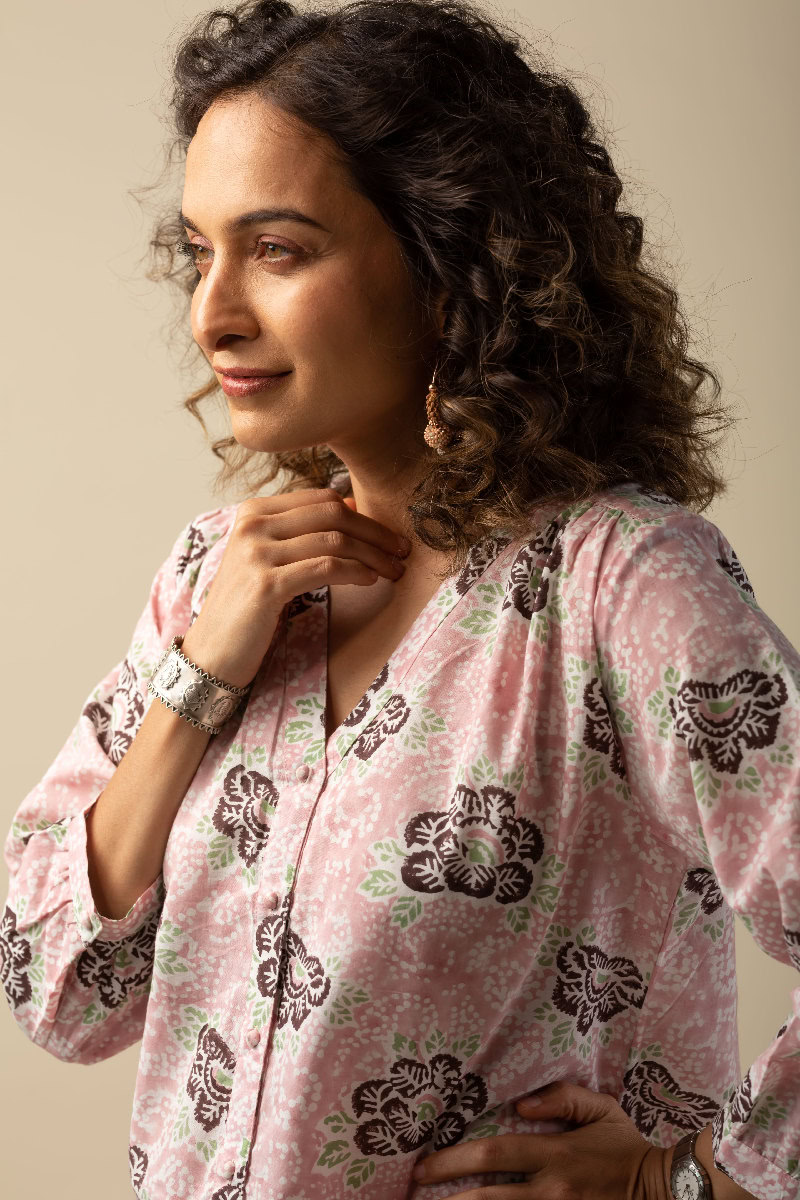 Image for Kusvaa Shk026 Jiya Cotton Short Kurti Side