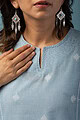 Image for Kusvaa Wkr151 Saina Handloom Cotton Kurta Sitting
