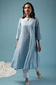 Image for Kusvaa Wkr151 Saina Handloom Cotton Kurta Sleeves