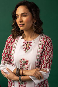 Image for Kusvaa Wkr152 Bhagya Handblock Cotton Kurta Featured