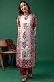 Image for Kusvaa Wkr152 Bhagya Handblock Cotton Kurta Sleeves