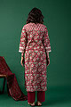 Image for Kusvaa Wkr153 Baishali Handblock Cotton Kurta Back