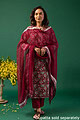 Image for Kusvaa Wkr153 Baishali Handblock Cotton Kurta Front