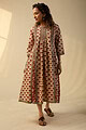 Image for Kusvaa Wkr154 Bina Handblock Cotton Kurta Sleeves