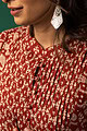 Image for Kusvaa Wkr155 Deeksha Handblock Cotton Kurta Closeup 2