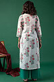 Image for Kusvaa Wkr158 Darshana Handblock Cotton Kurta Back