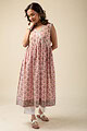 Image for Kusvaa Wkr159 Upadhriti Handblock Cotton Kurta Front