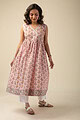 Image for Kusvaa Wkr159 Upadhriti Handblock Cotton Kurta Side