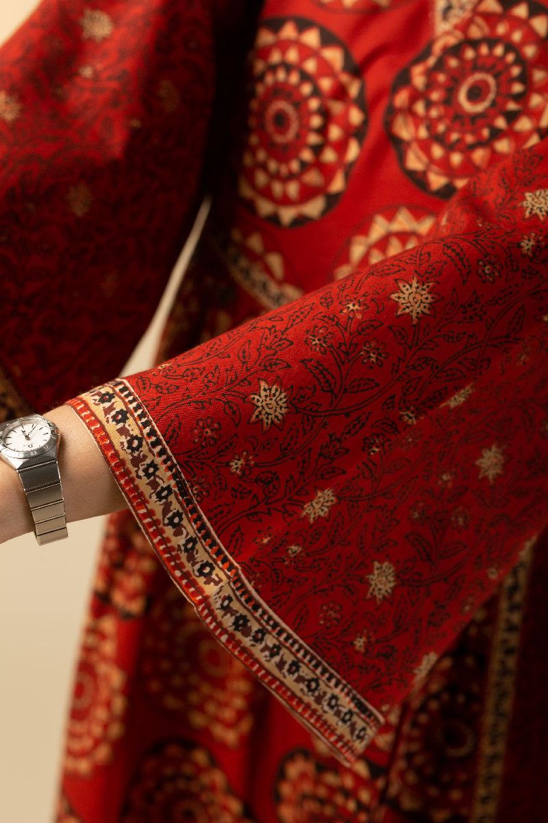 Image for Kusvaa Wkr163 Jeena Cotton A Line Kurta Back