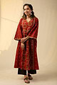 Image for Kusvaa Wkr163 Jeena Cotton A Line Kurta Side