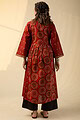 Image for Kusvaa Wkr163 Jeena Cotton A Line Kurta Sitting