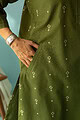 Image for Kusvaa Cood097 Sriyasri Handloom Cotton Kurta Pant Set Closeup