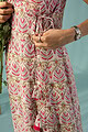 Image for Kusvaa Dr042 Kanishka Handblock Cotton Dress Sitting