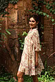 Image for Kusvaa Dr045 Gargi Cotton A Line Dress Back