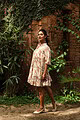 Image for Kusvaa Dr045 Gargi Cotton A Line Dress Sleeves