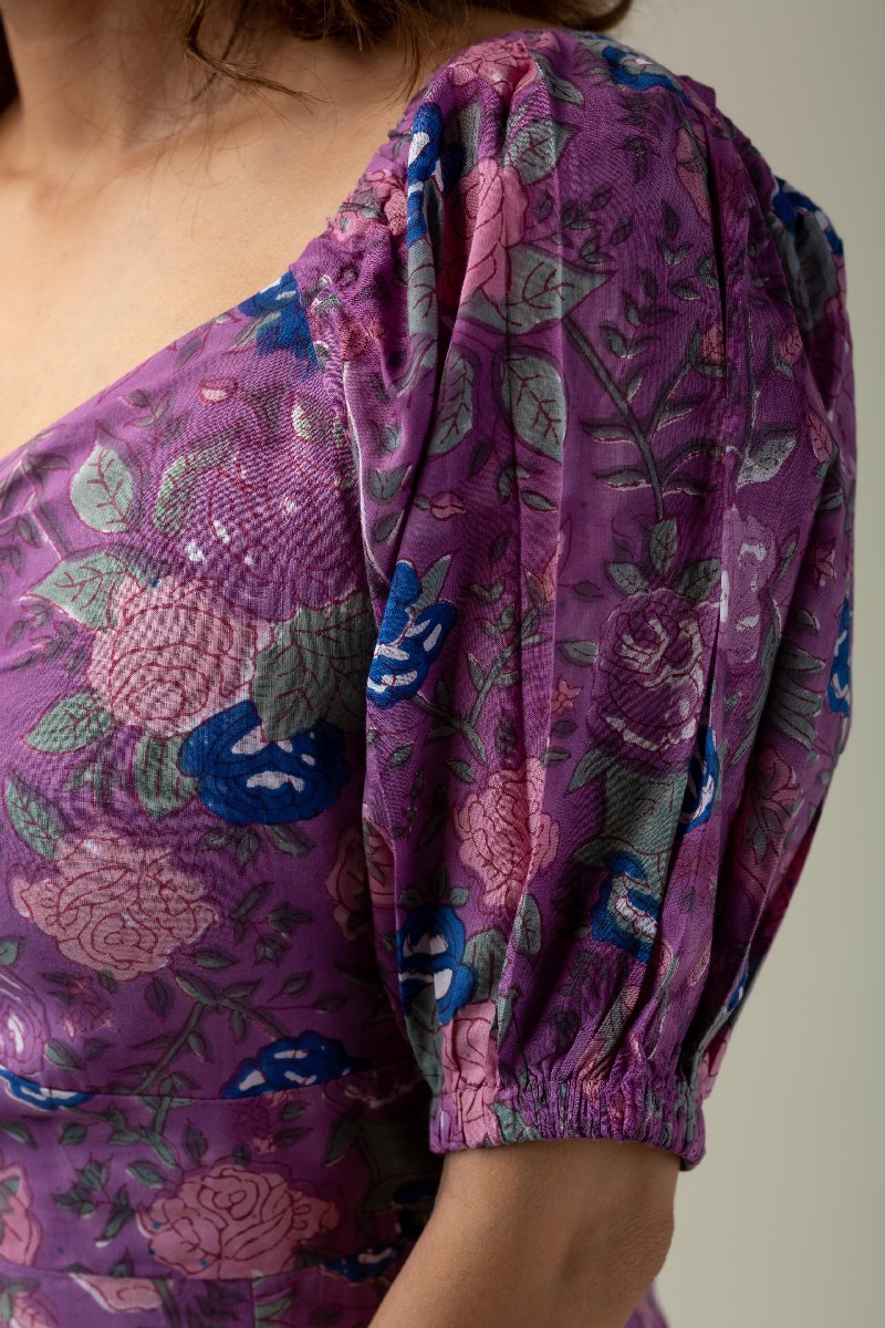Image for Kusvaa Dr048 Lavina Cotton A Line Dress Closeup 2