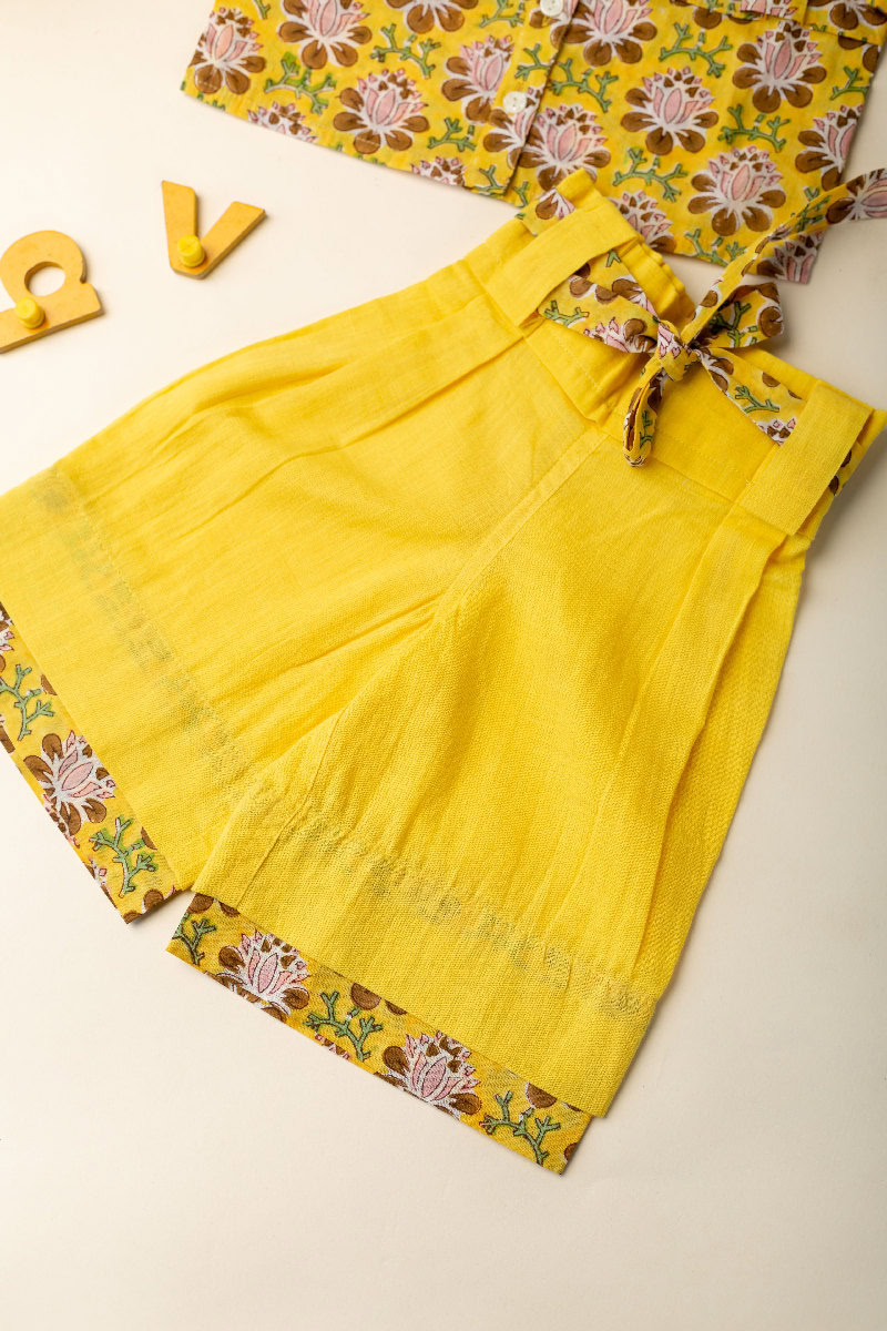 Image for Kusvaa Grw078 Rihansi Cotton Girls Top Short Set Side