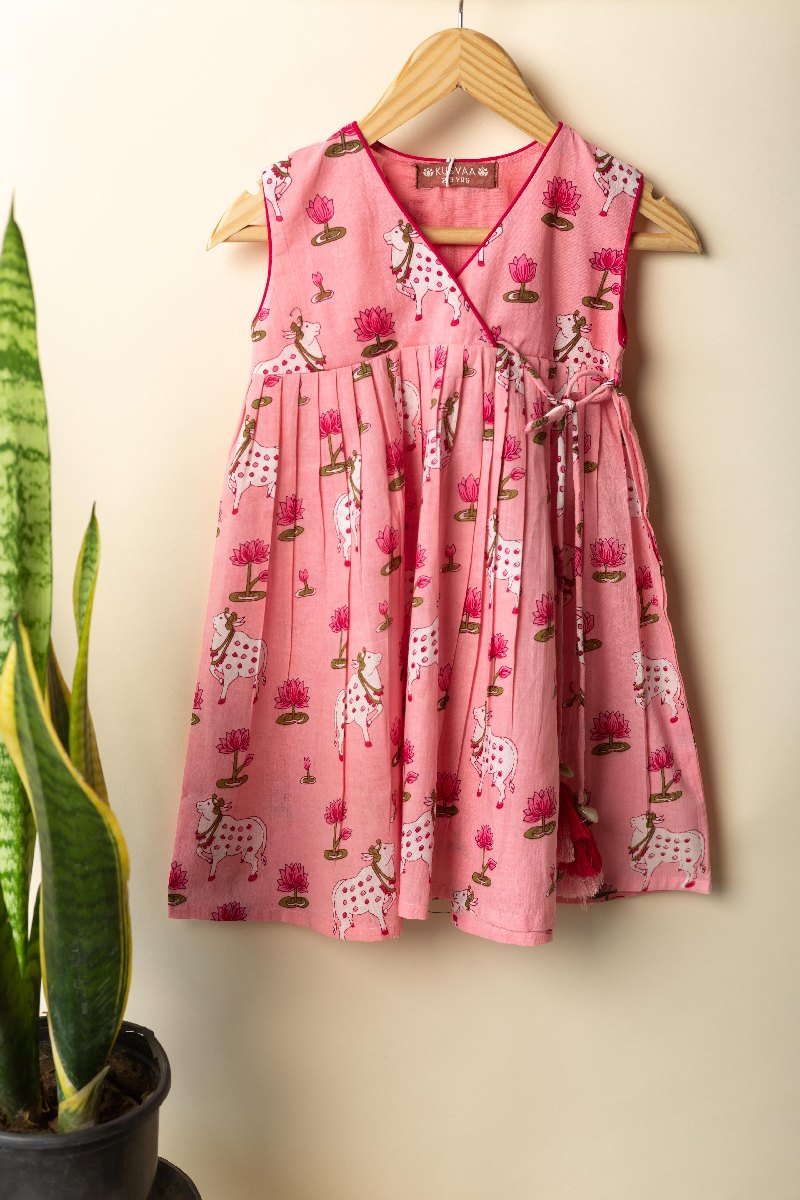 Image for Kusvaa Grw079 Riba Cotton Girls Frock Featured