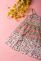 Image for Kusvaa Grw080 Shibanshi Cotton Girls Frock Closeup