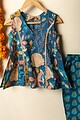 Image for Kusvaa Grw081 Tanmayi Cotton Girls Kurta Pant Set Closeup 2